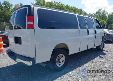 2025 Chevrolet Express Passenger Rwd 3500 Extended Wheelbase Lt z USA, uszkodzony, nr VIN 1GAZGPF7XS1100662